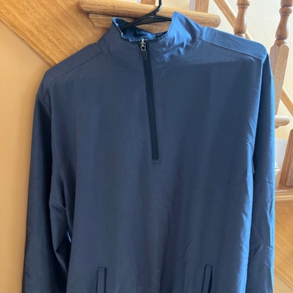 Men's Walter Hagen Quarter Zip Windbreaker Jacket Size Medium (M) Blue-Gray
